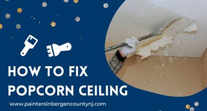 How to fix popcorn ceiling