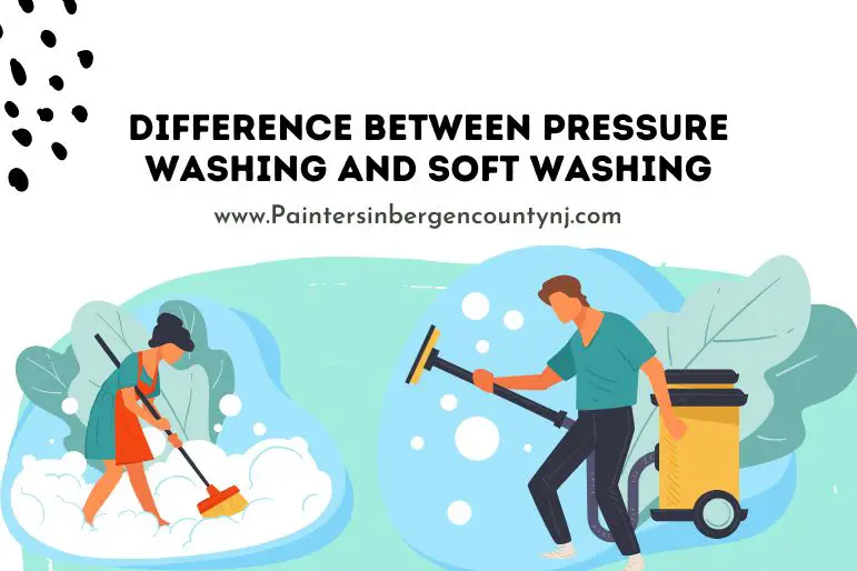 difference between pressure washing and soft washing