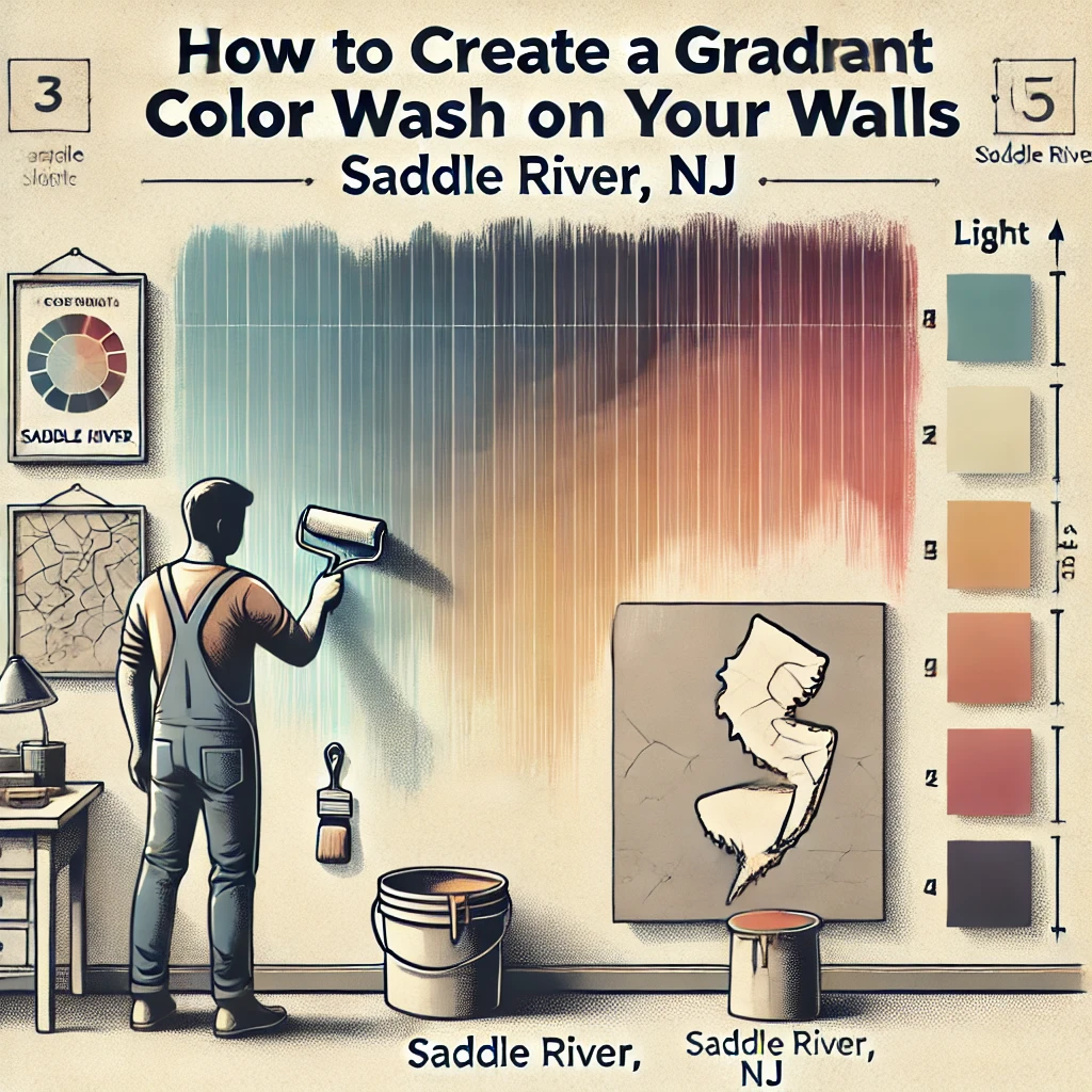 How To Create A Gradient Color Wash On Your Walls In Saddle River NJ