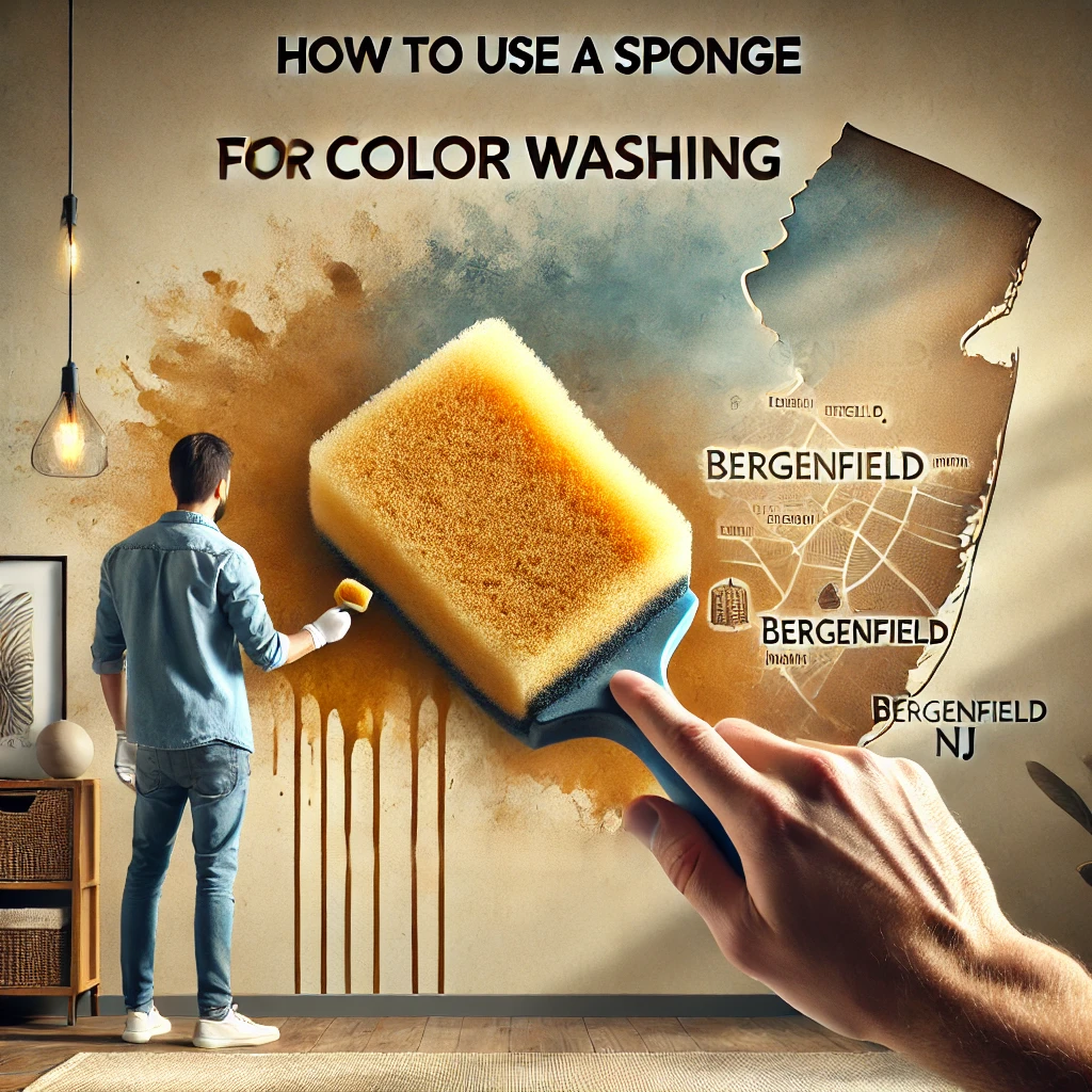 How To Use A Sponge For Color Washing In Bergenfield NJ