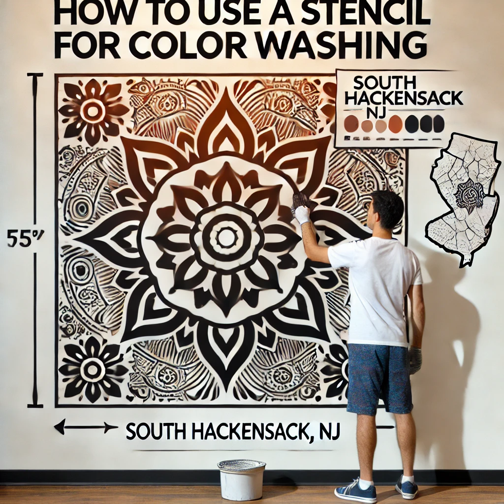 How To Use A Stencil For Color Washing In South Hackensack NJ